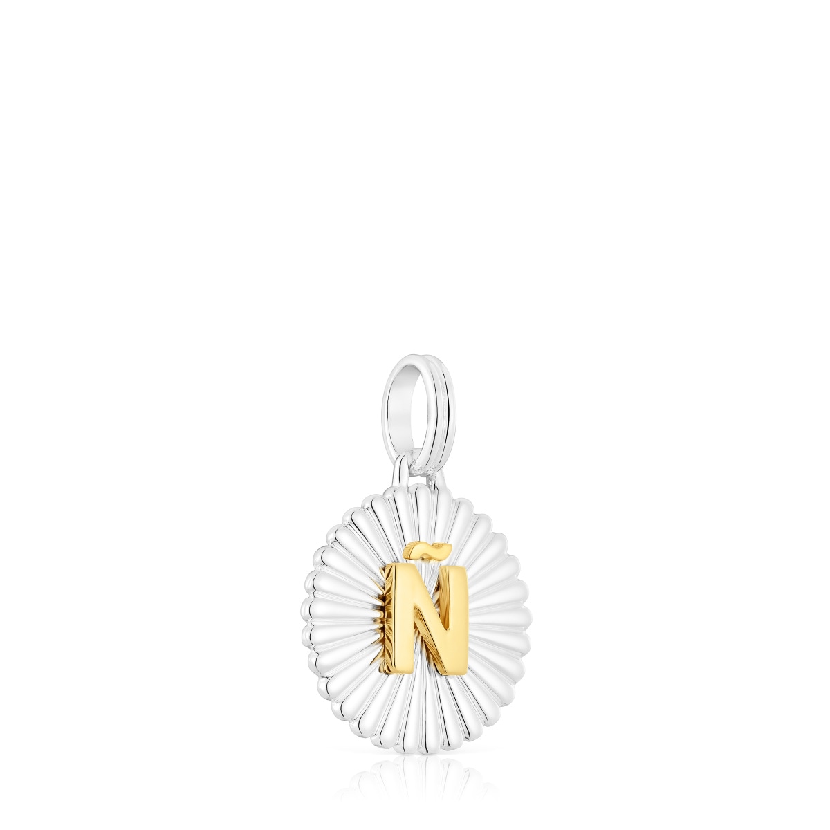 Silver and silver vermeil TOUS Alphabet letter Ñ medallion Pendant