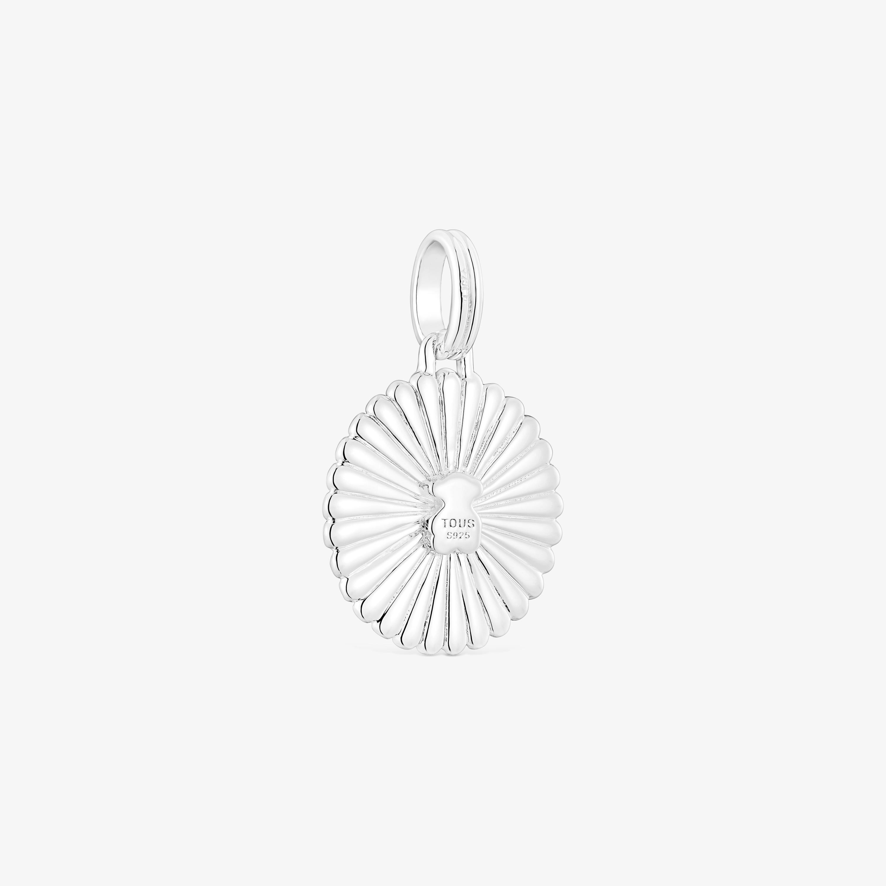 Silver and silver vermeil TOUS Alphabet letter O medallion Pendant