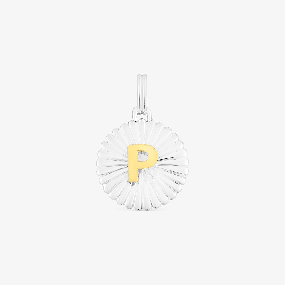 Colgante medalla letra P bicolor TOUS Alphabet