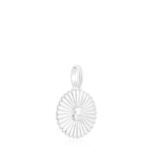 Silver and silver vermeil TOUS Alphabet letter R medallion Pendant