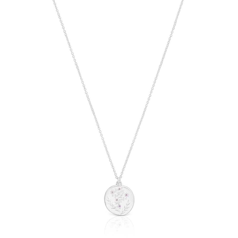 Collar de plata y amatistas Women Day image number 0