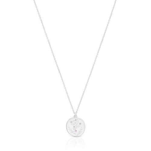 Women Day necklace in silver and amethysts
