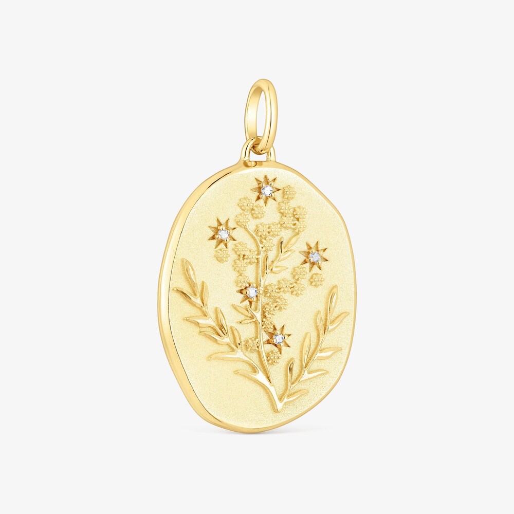Pingente em prata vermeil e diamantes Women Day