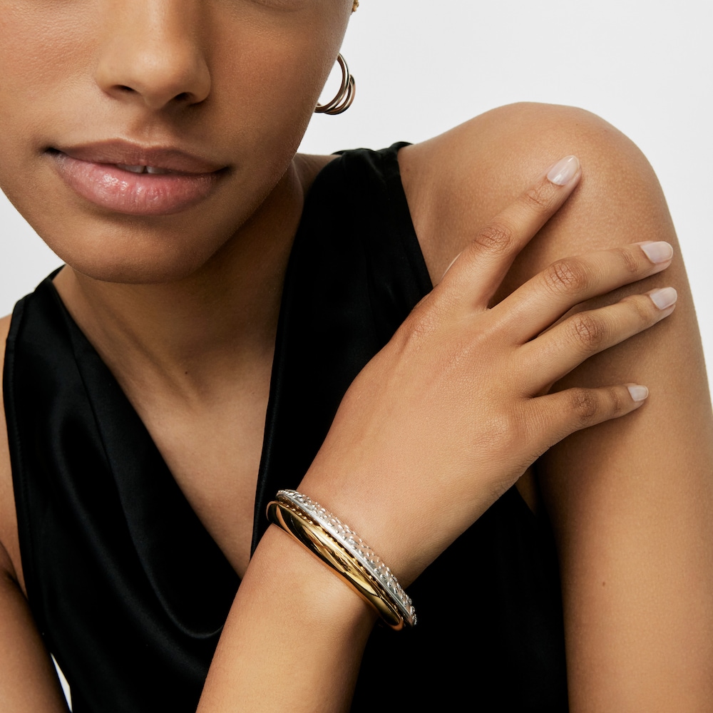 Pulsera esclava de plata Dybe