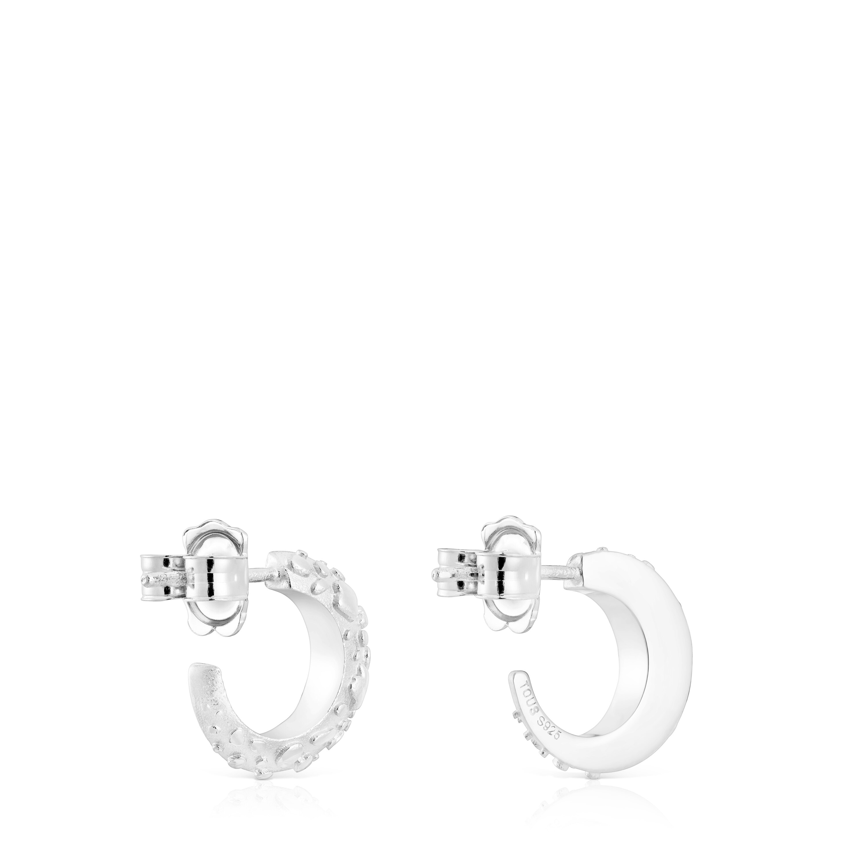 Pendientes aro de plata Dybe