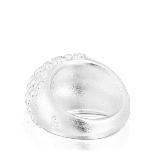 Silver domed ring Dybe