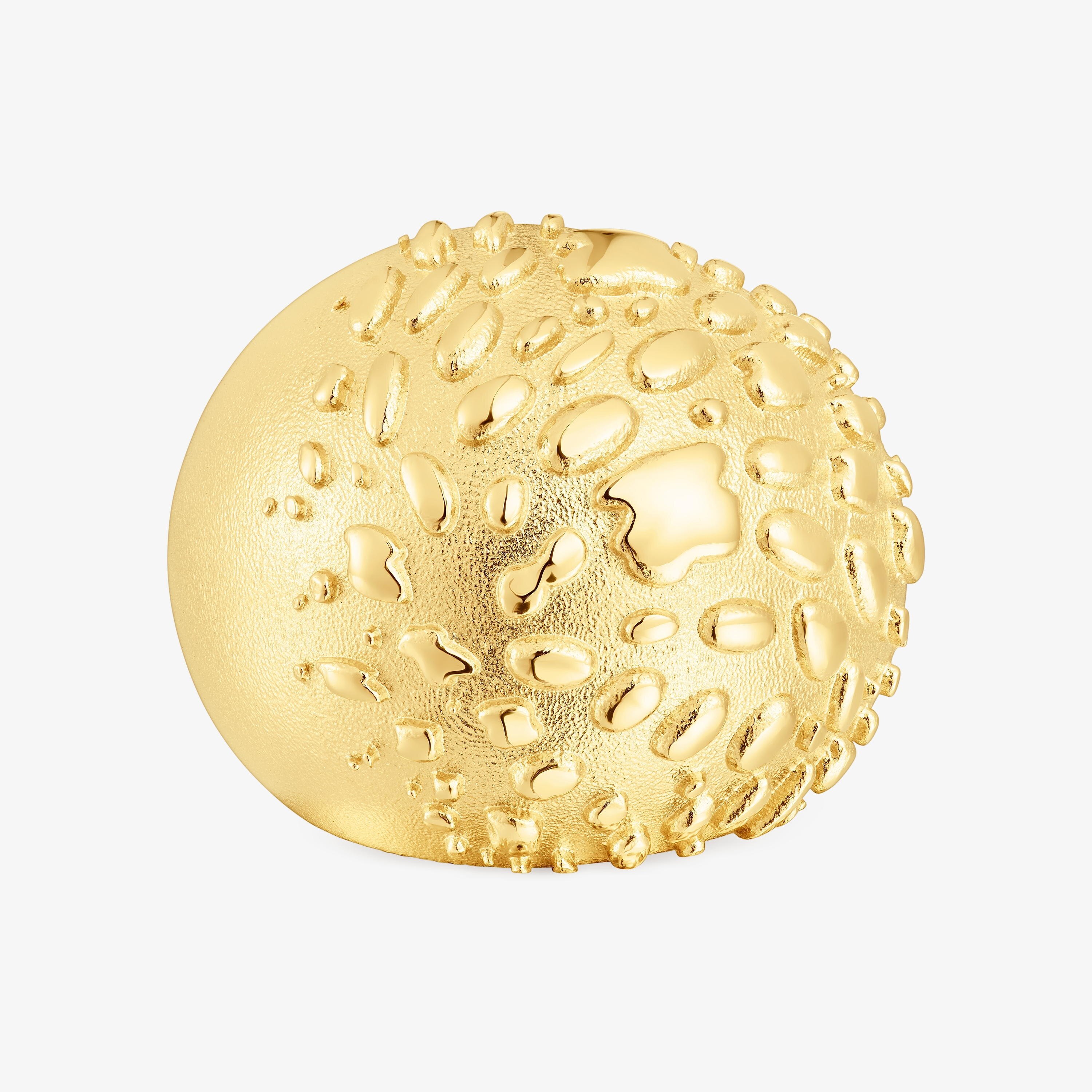 Domed ring with 18K gold vermeil Dybe