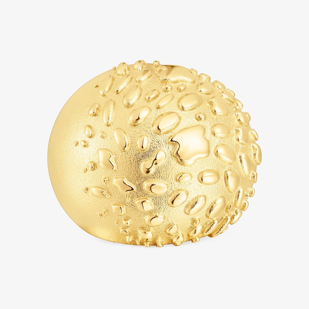 Wypukły pierścionek Dybe ze srebra