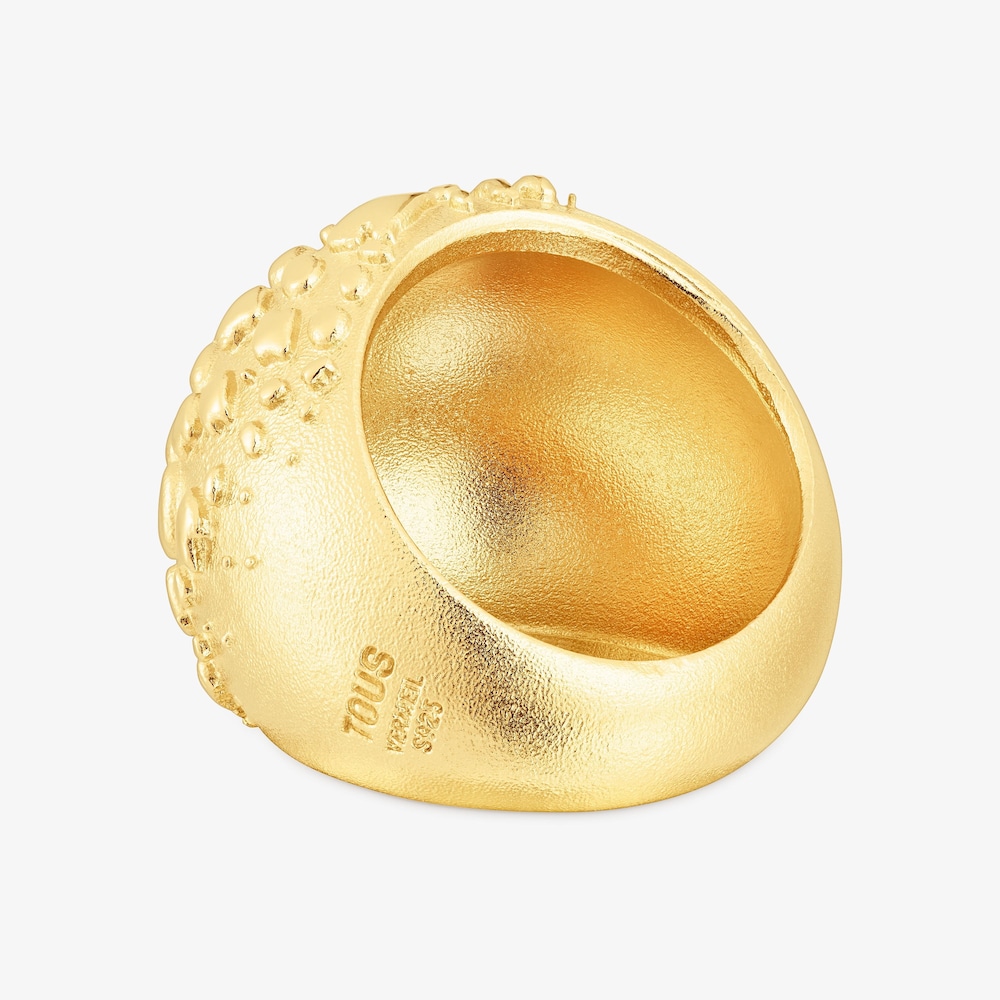 Wypukły pierścionek Dybe ze srebra