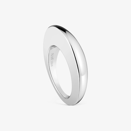 Smooth silver ring Dybe
