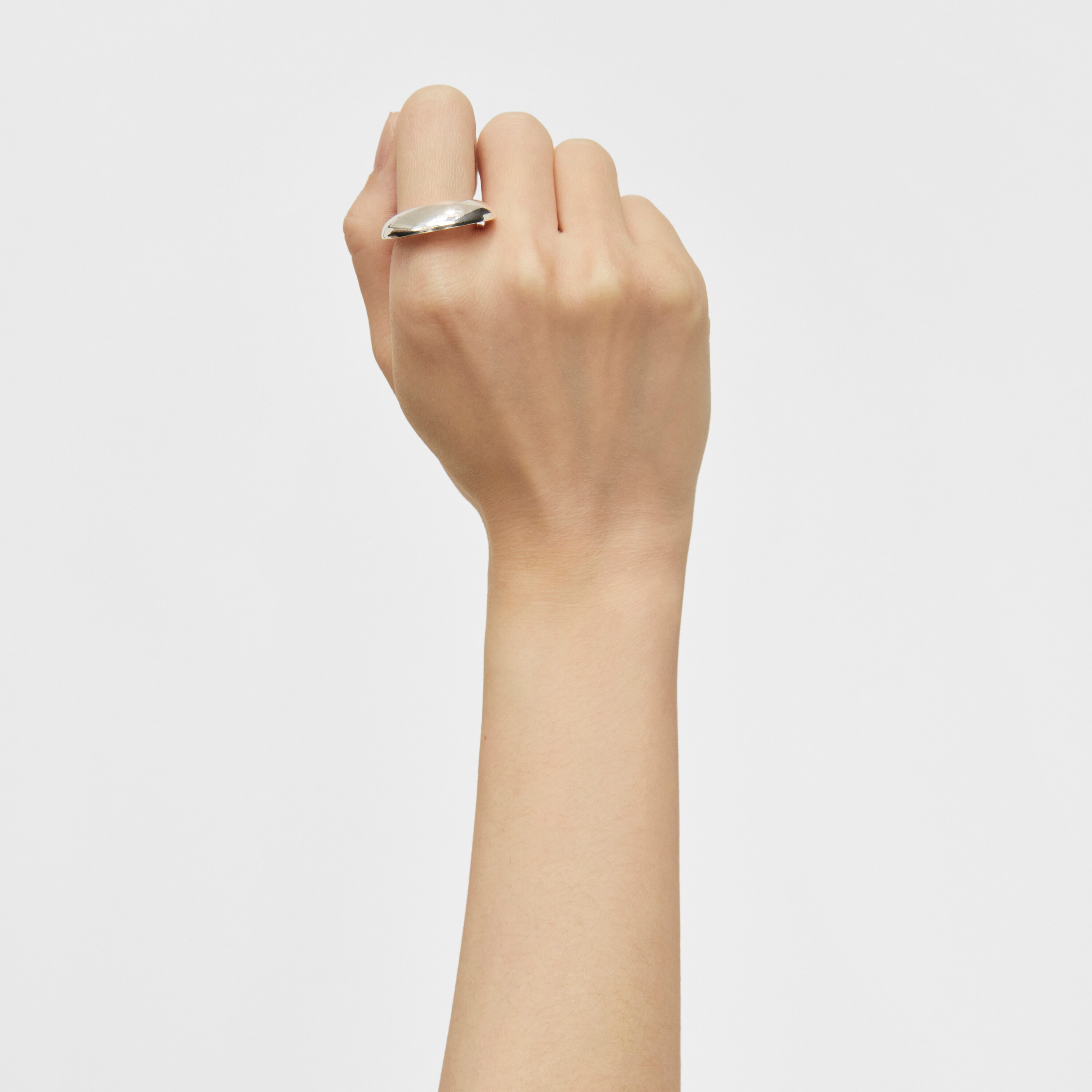 Smooth silver ring Dybe