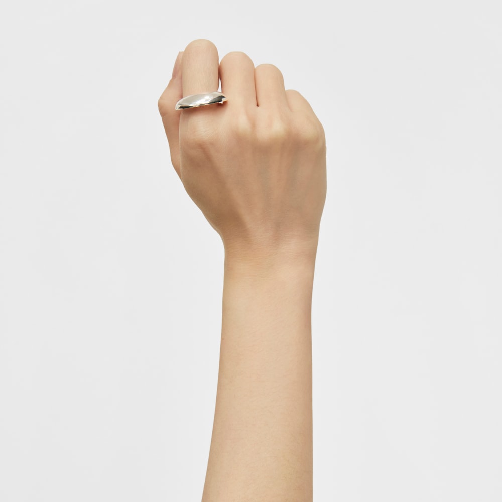 Anillo liso de plata Dybe