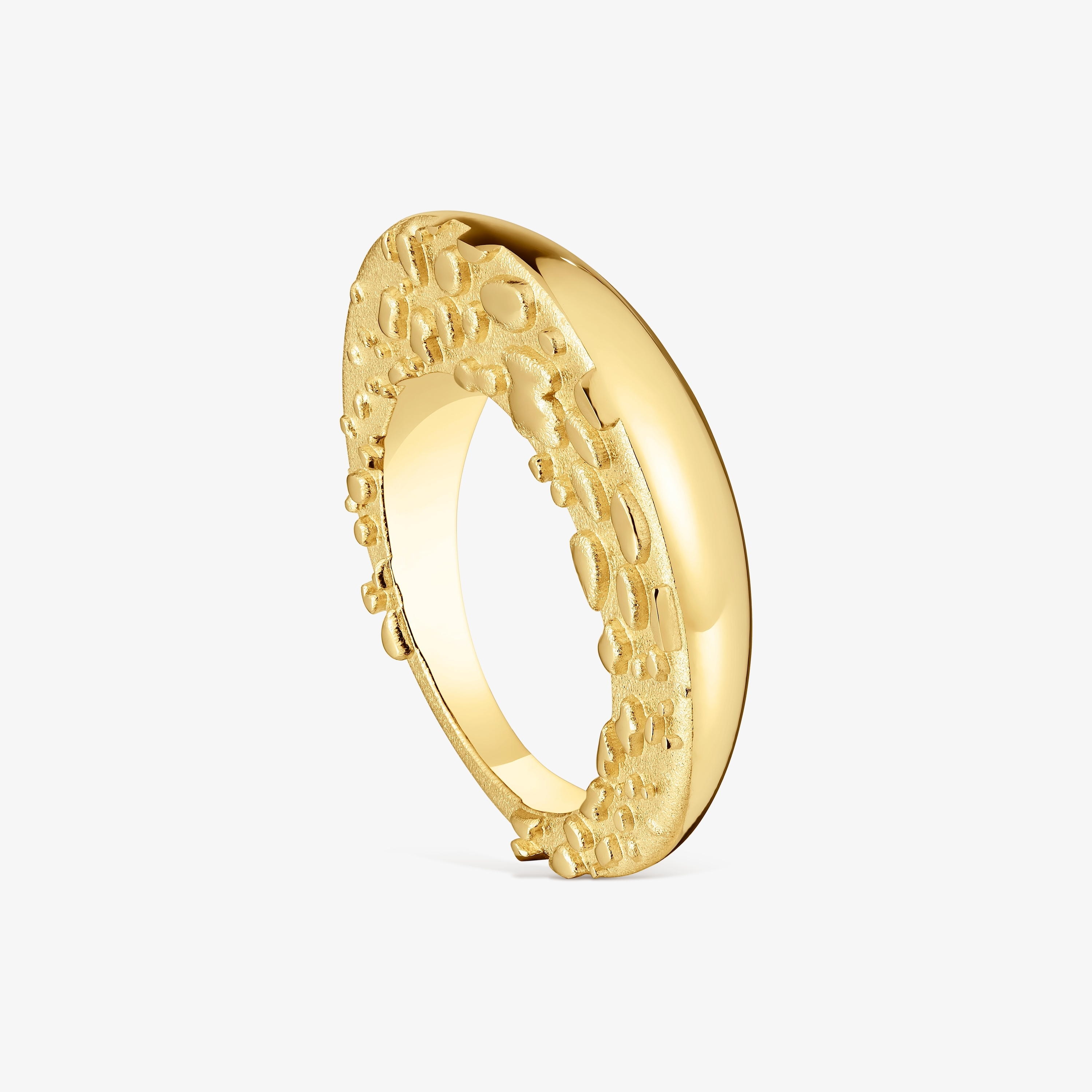Ring with 18K gold vermeil Dybe