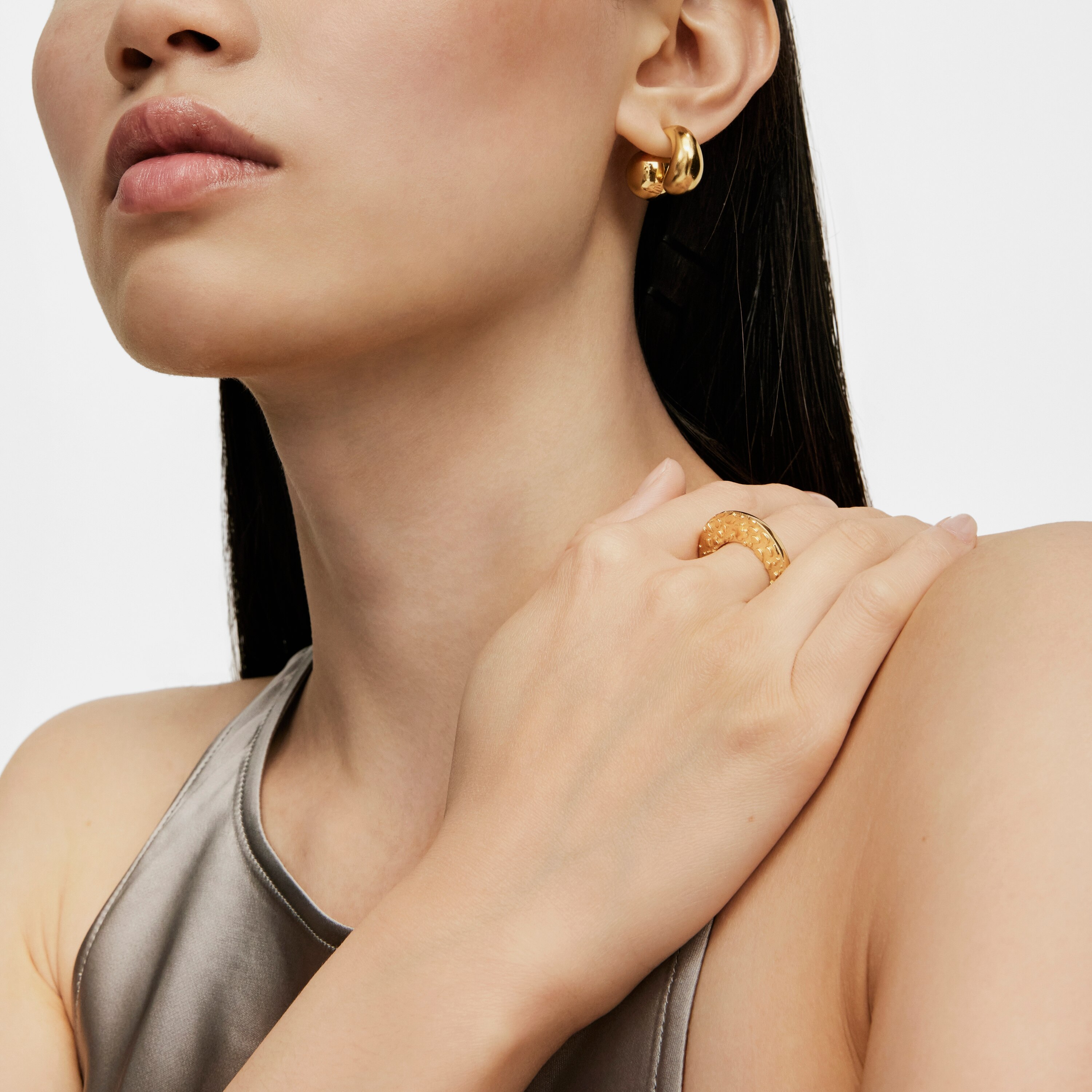 Ring with 18K gold vermeil Dybe