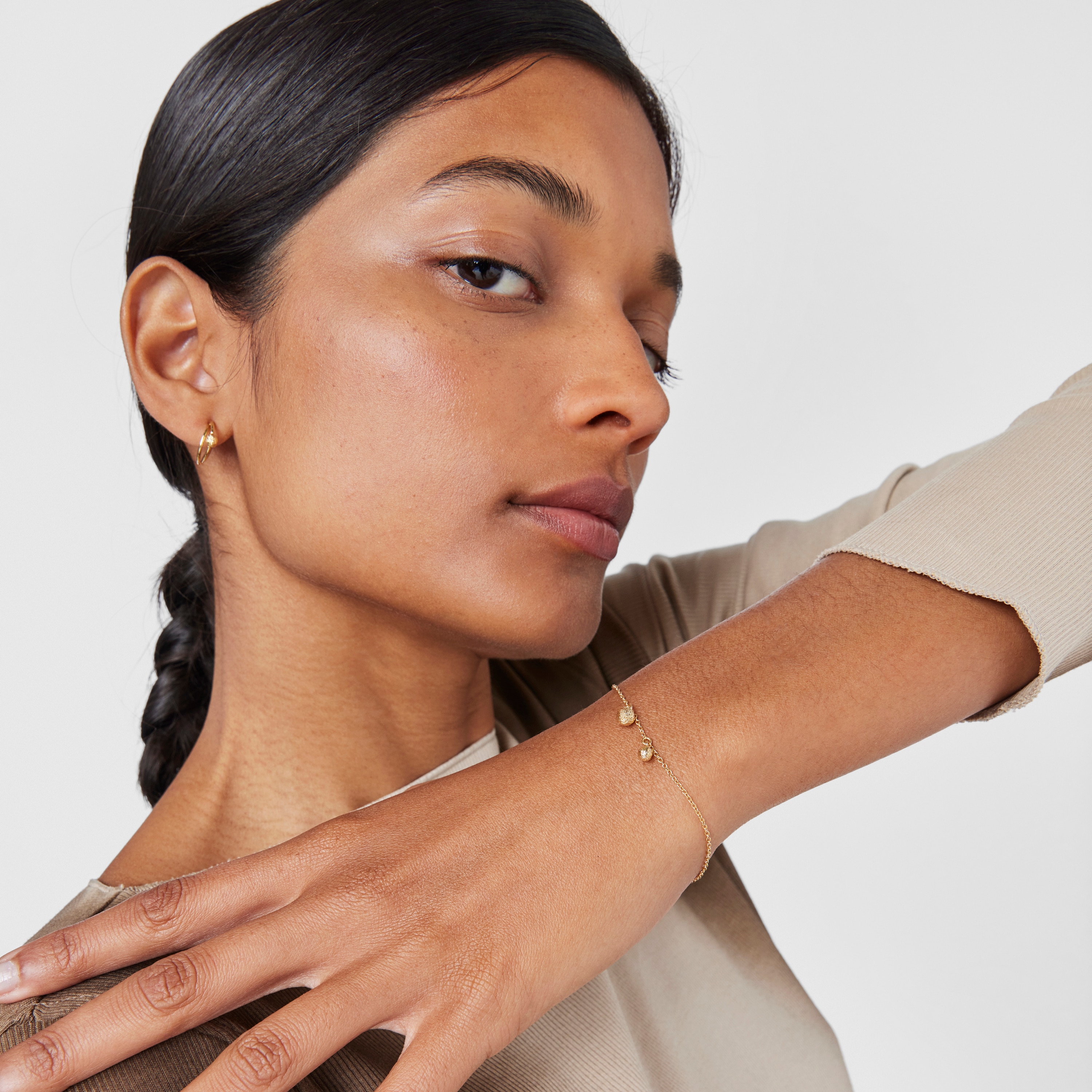 18K Solid Gold Bracelet Sylvan