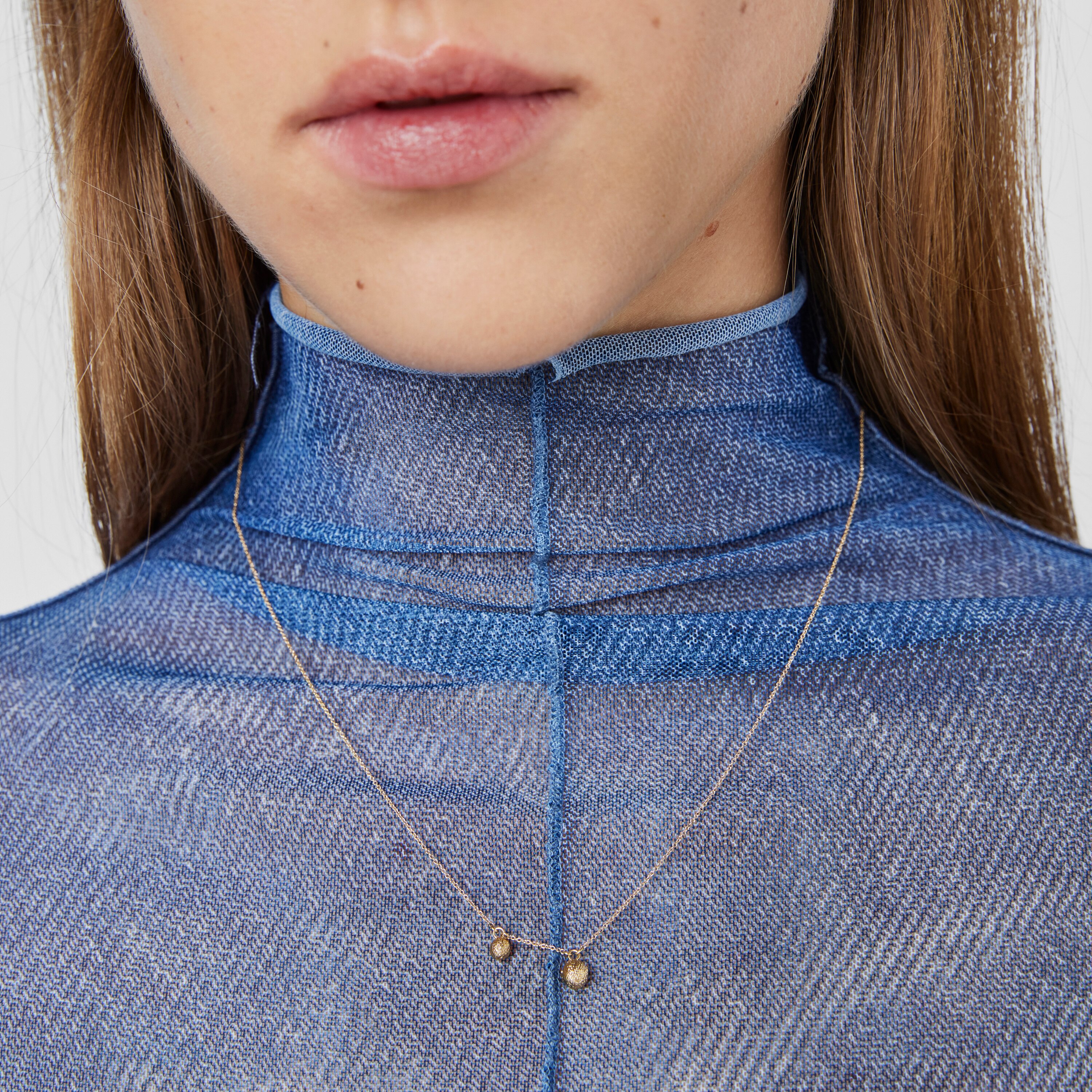 18K Solid Gold Necklace Sylvan