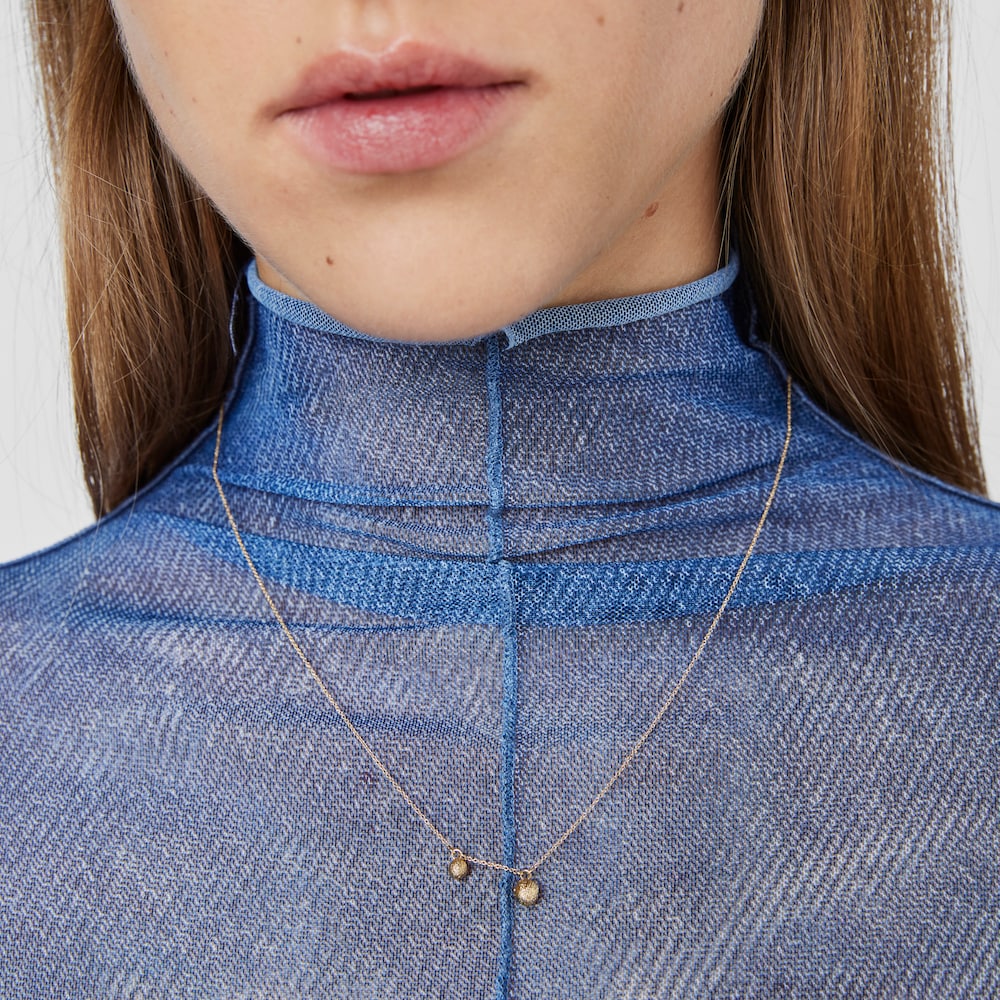 18K Solid Gold Necklace Sylvan