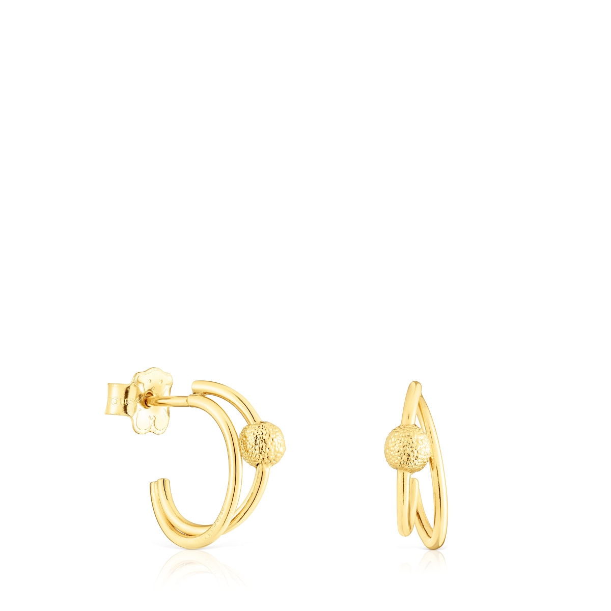 Gold Double hoop earrings Sylvan