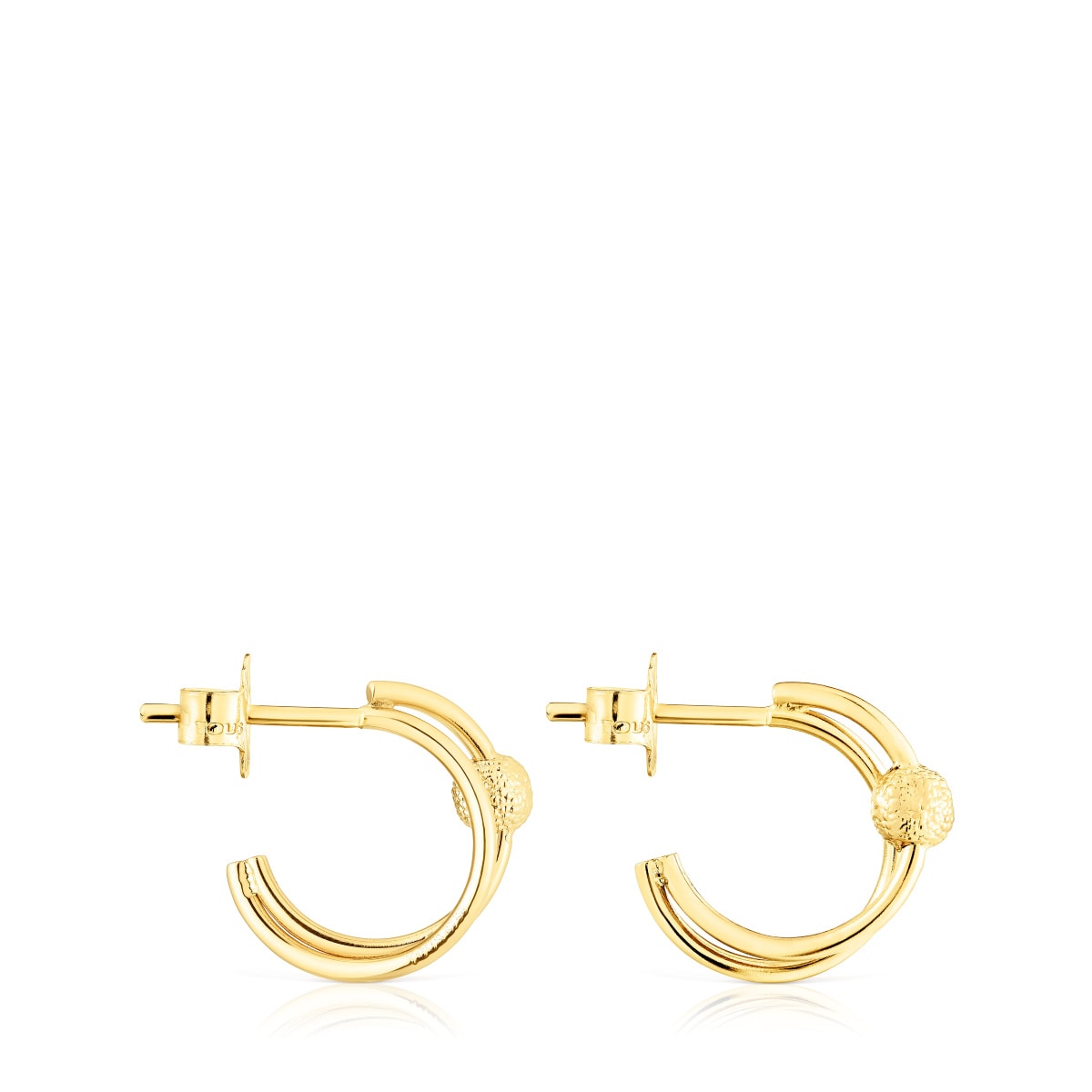 Gold Double hoop earrings Sylvan