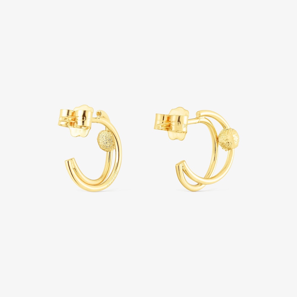 Pendientes aro doble de oro Sylvan