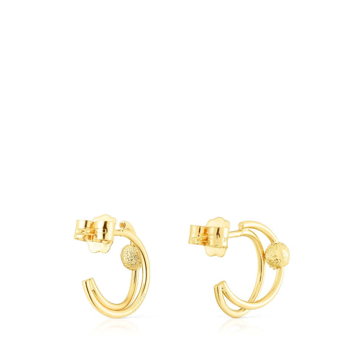 Gold Double hoop earrings Sylvan