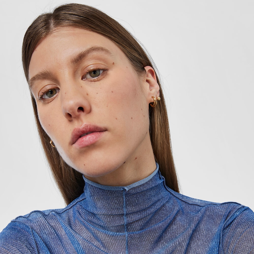 Pendientes aro doble de oro Sylvan