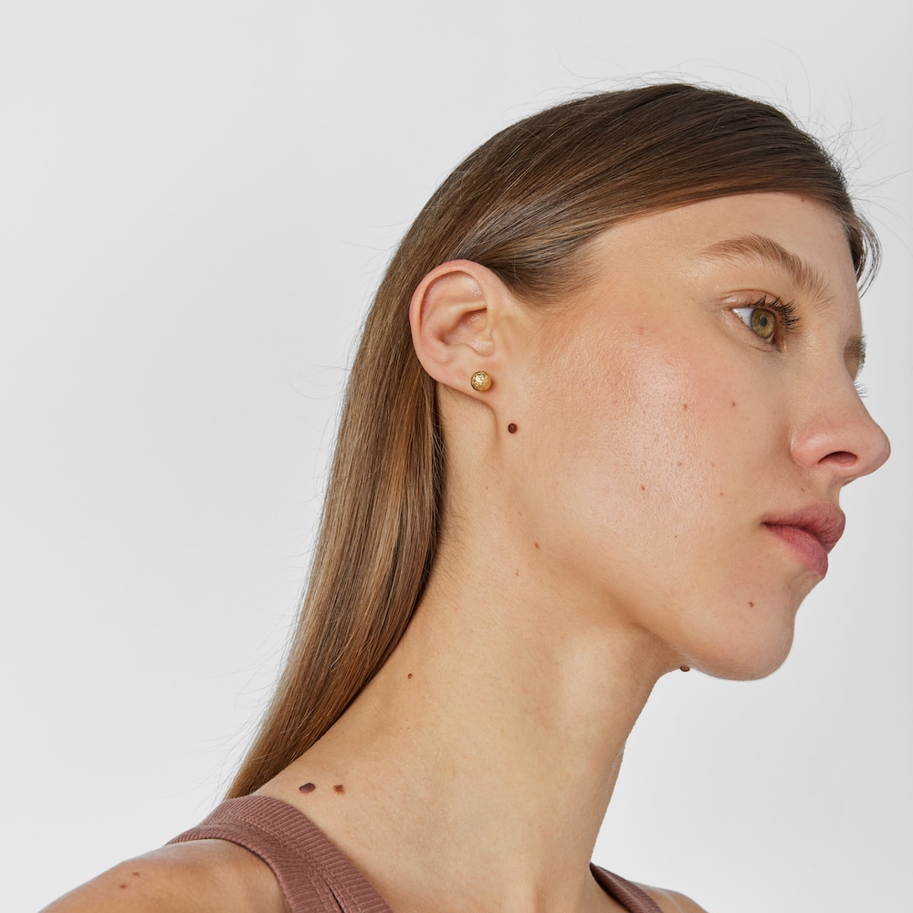 18K Solid Gold Earrings Sylvan