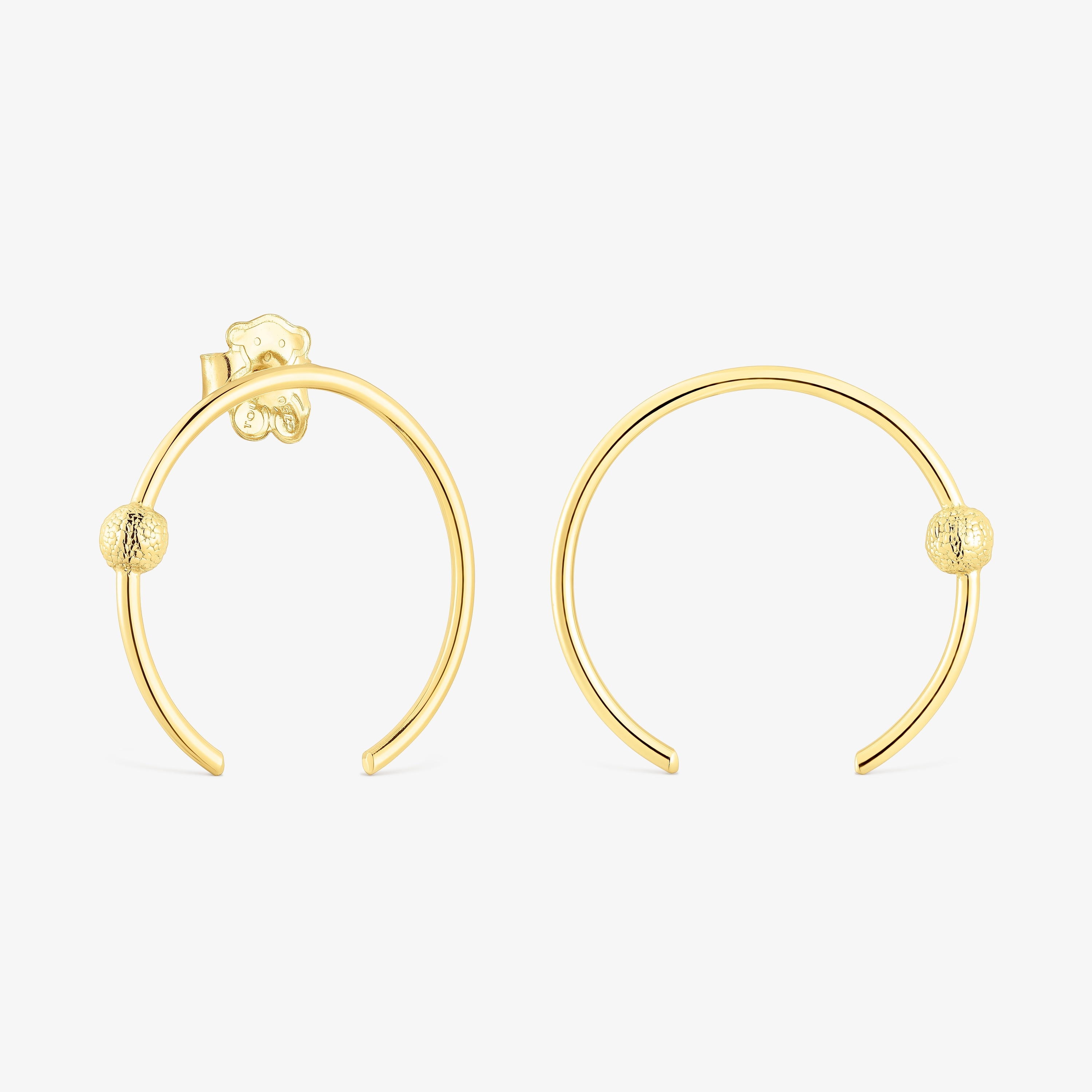 18K Solid Gold Circle earrings Sylvan