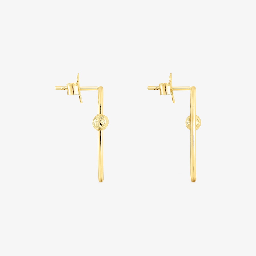 18K Solid Gold Circle earrings Sylvan