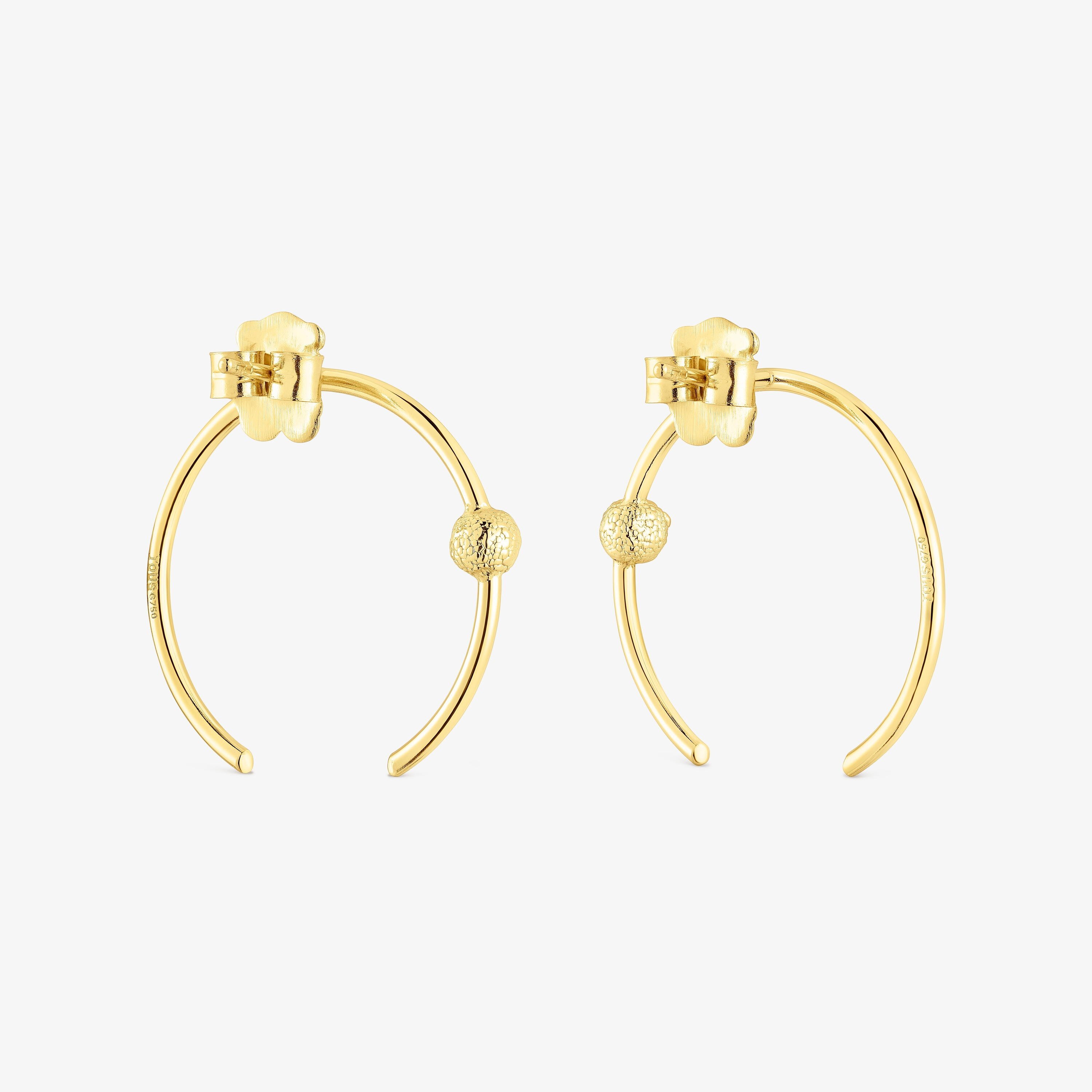 18K Solid Gold Circle earrings Sylvan