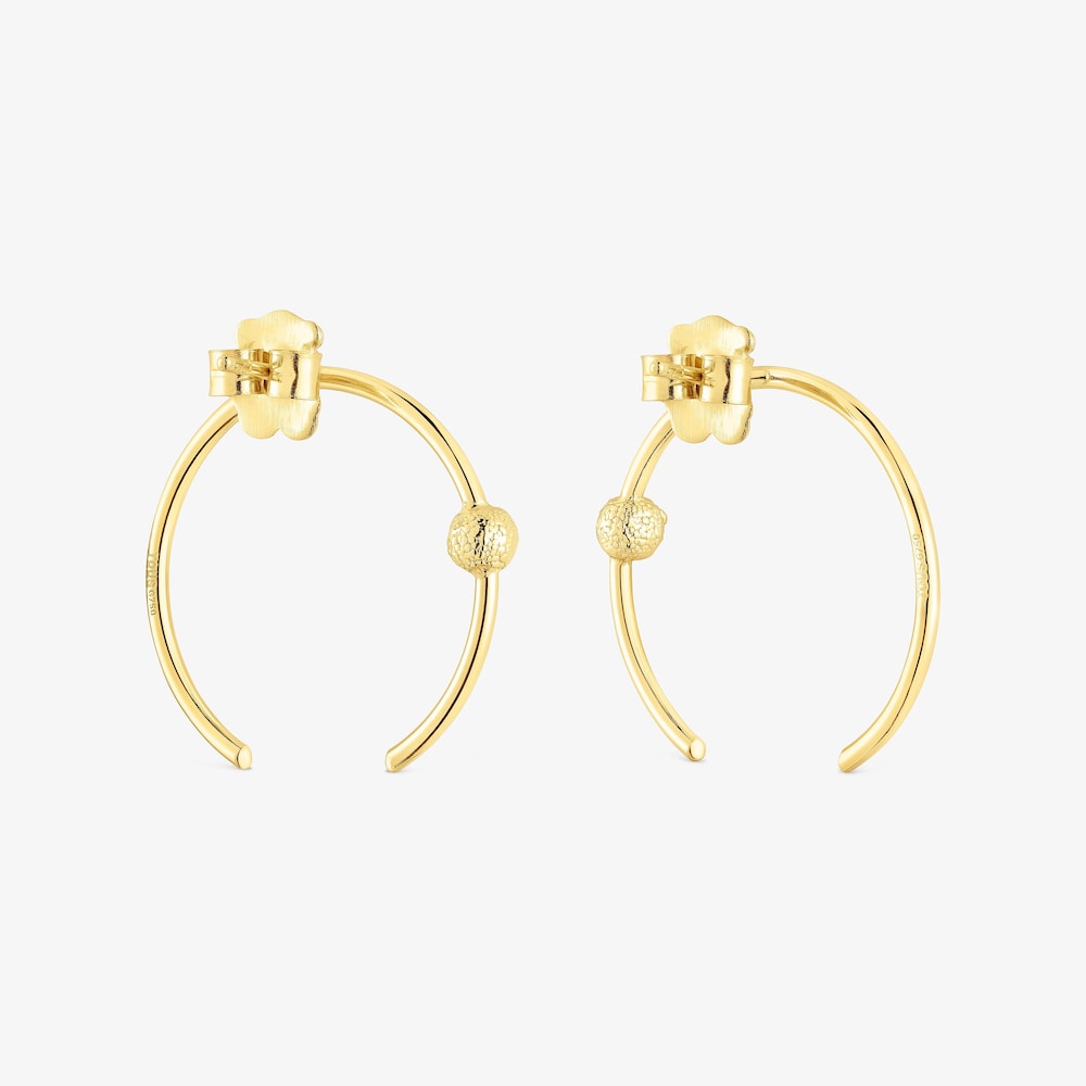 18K Solid Gold Circle earrings Sylvan