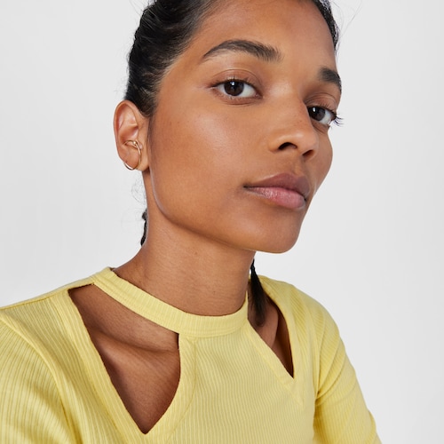 Gold Circle earrings Sylvan