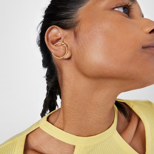 Gold Circle earrings Sylvan