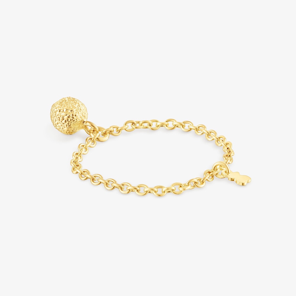 18K Solid Gold Chain ring Sylvan
