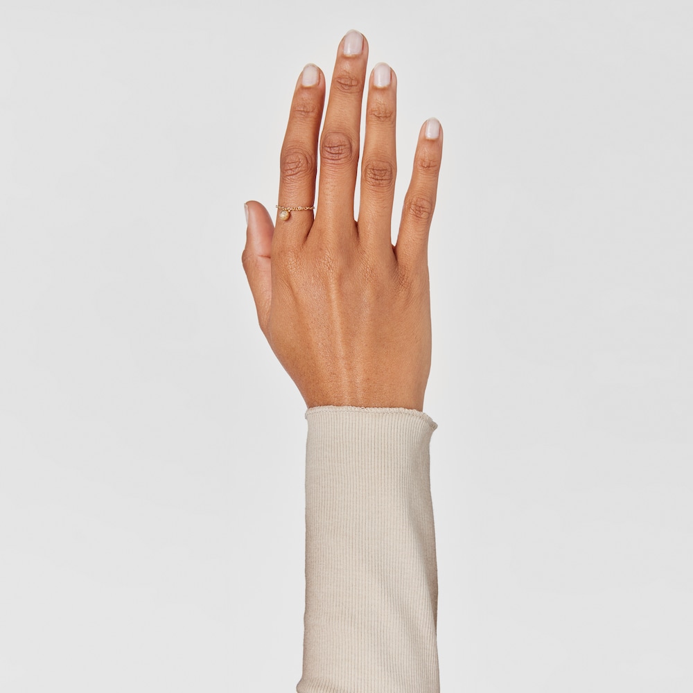 18K Solid Gold Chain ring Sylvan