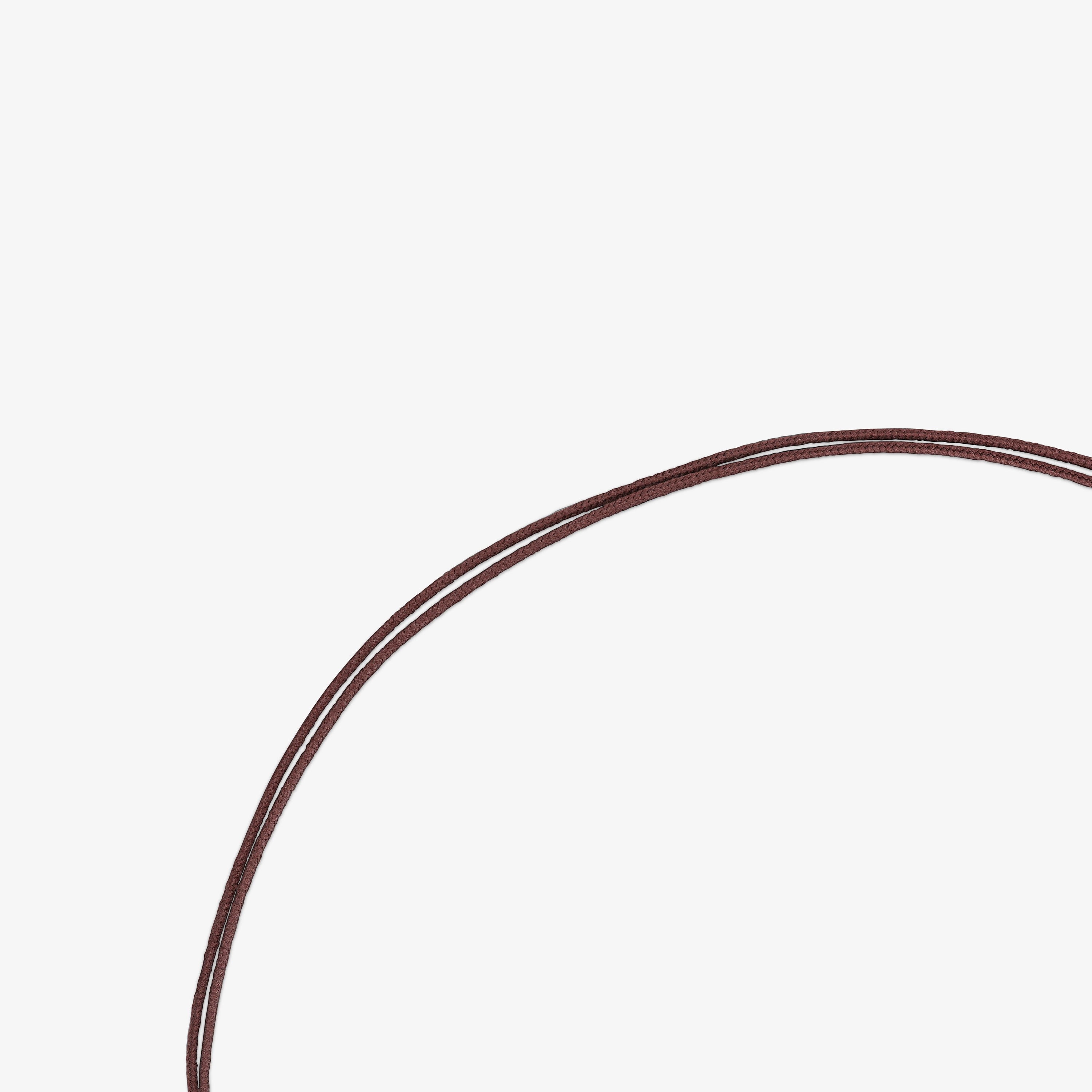 18K Solid Gold and brown cord Bear necklace TOUS Balloon