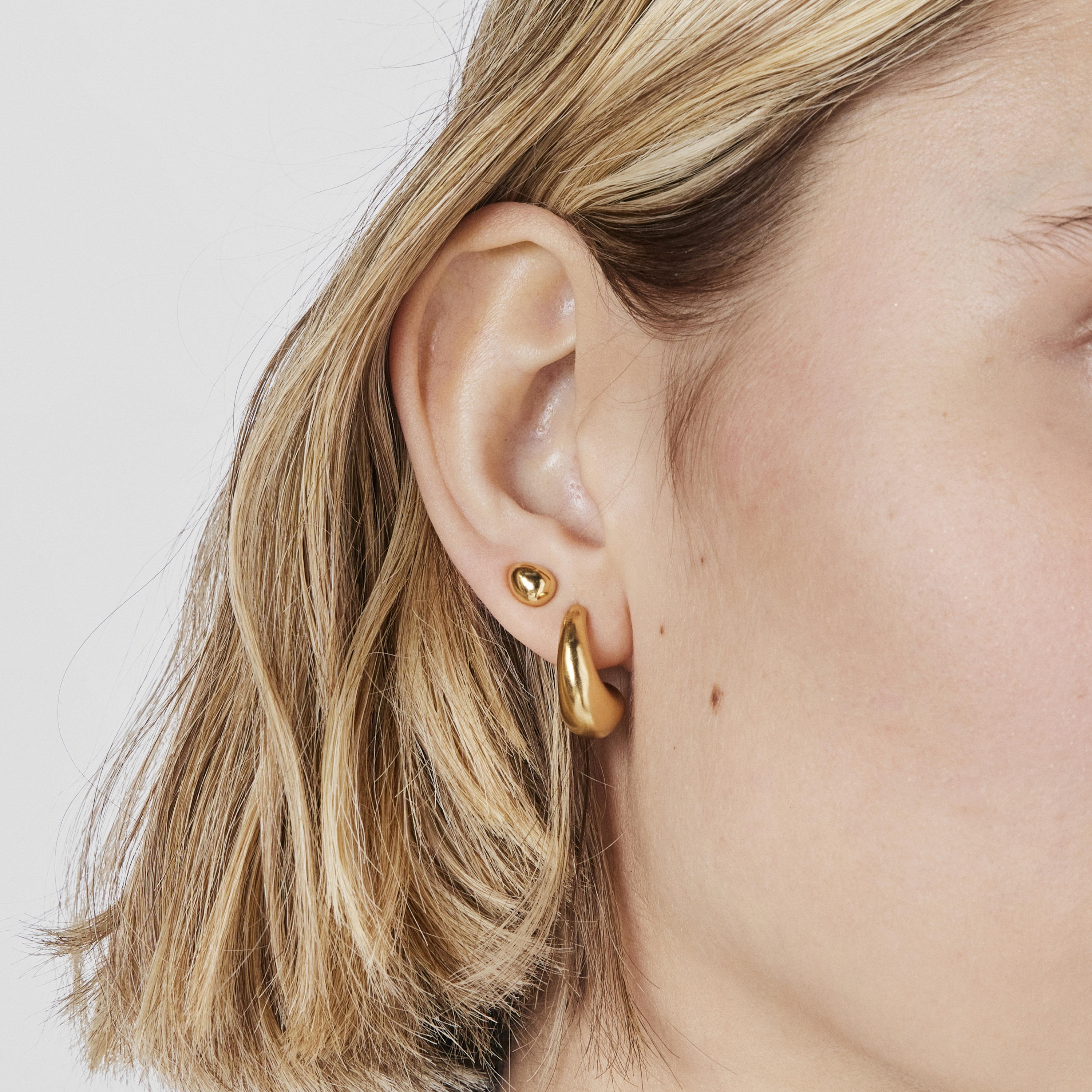 18K Solid Gold Teardrop earrings TOUS Balloon