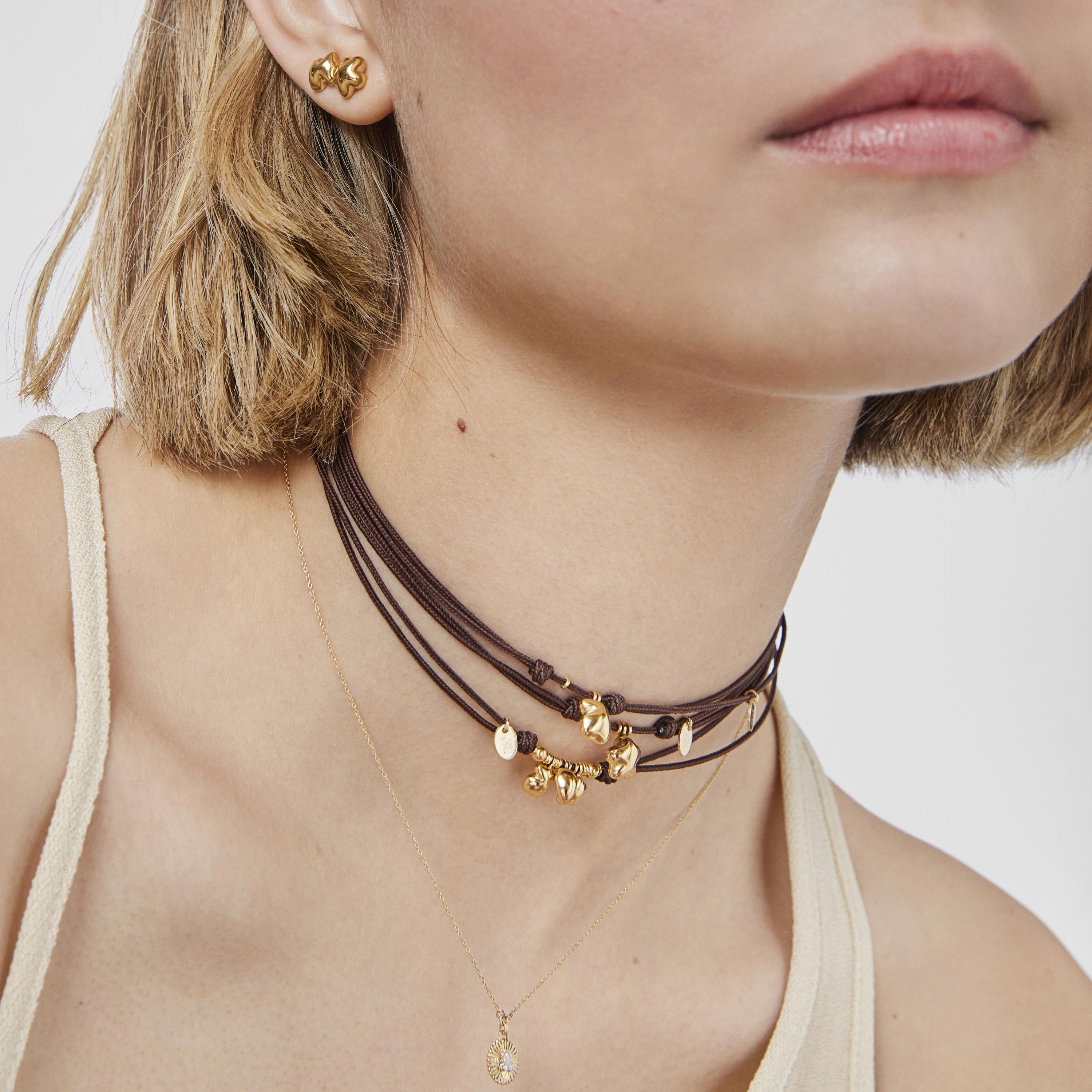 18K Solid Gold Flower earrings TOUS Balloon