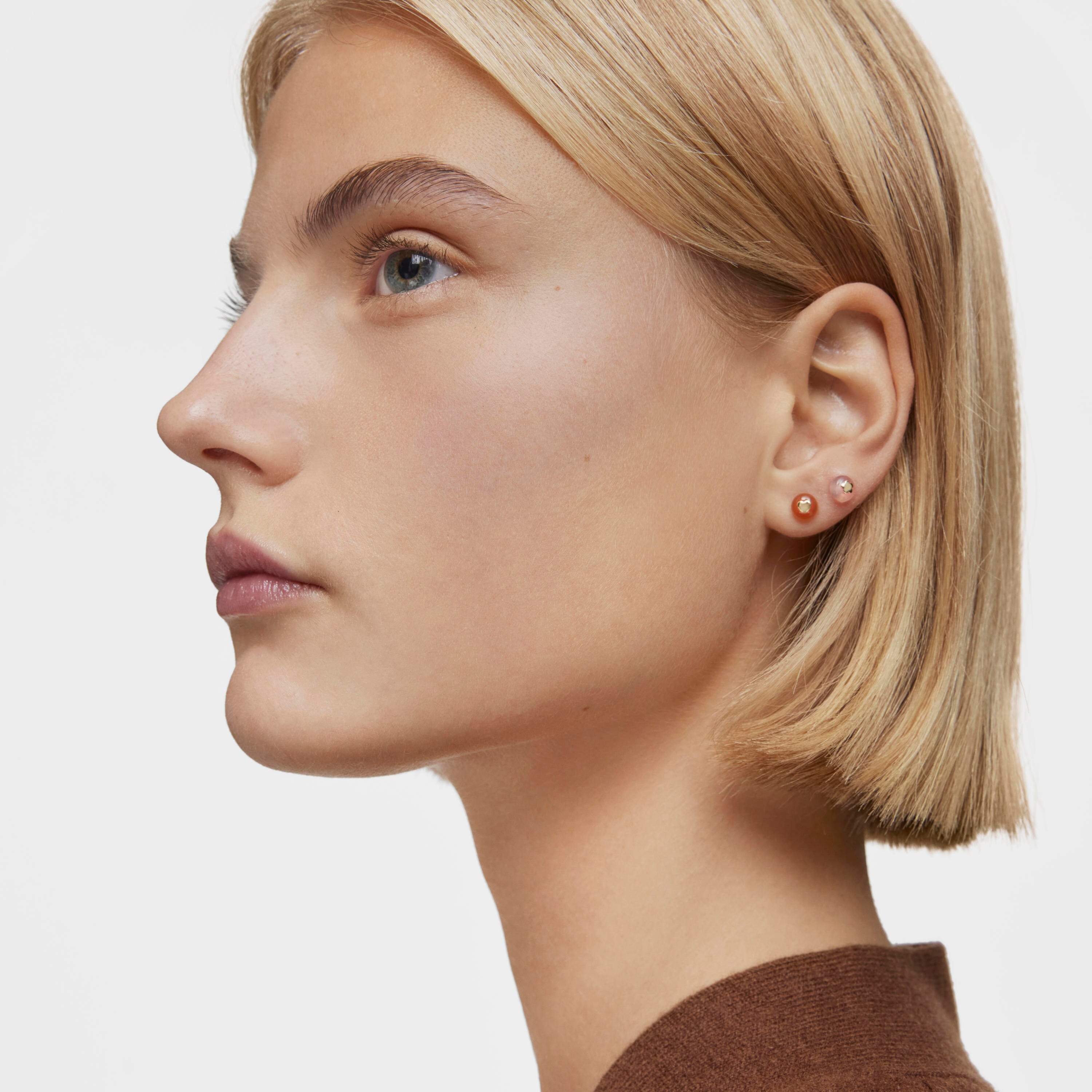 Gold and chalcedony heart Single earring TOUS Balloon