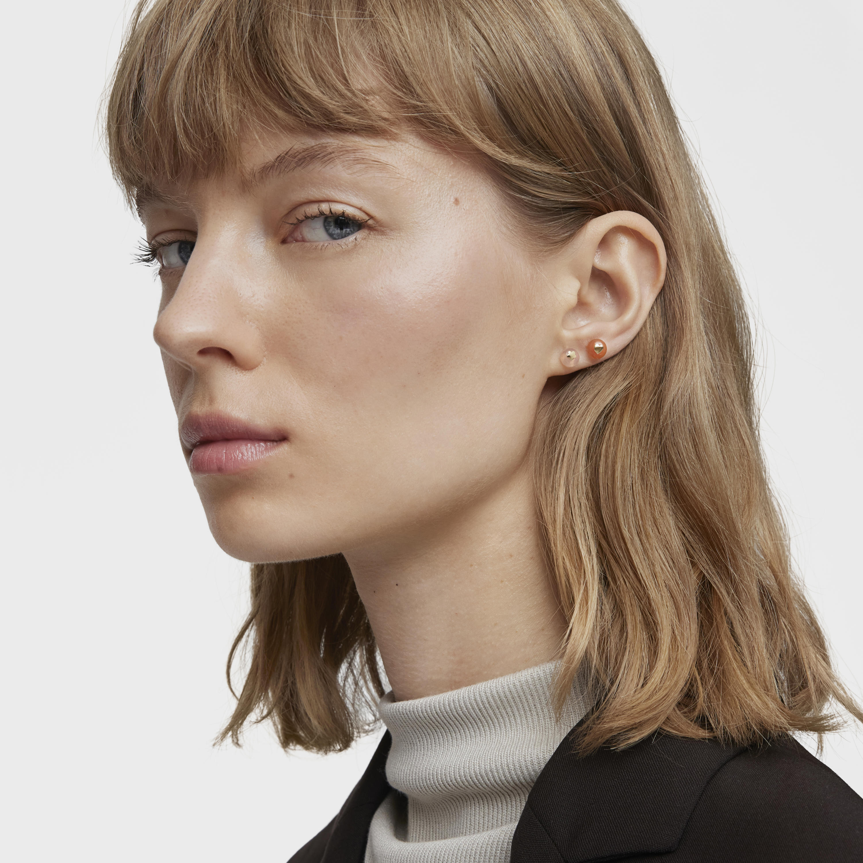 Gold and chalcedony flower Single earring TOUS Balloon