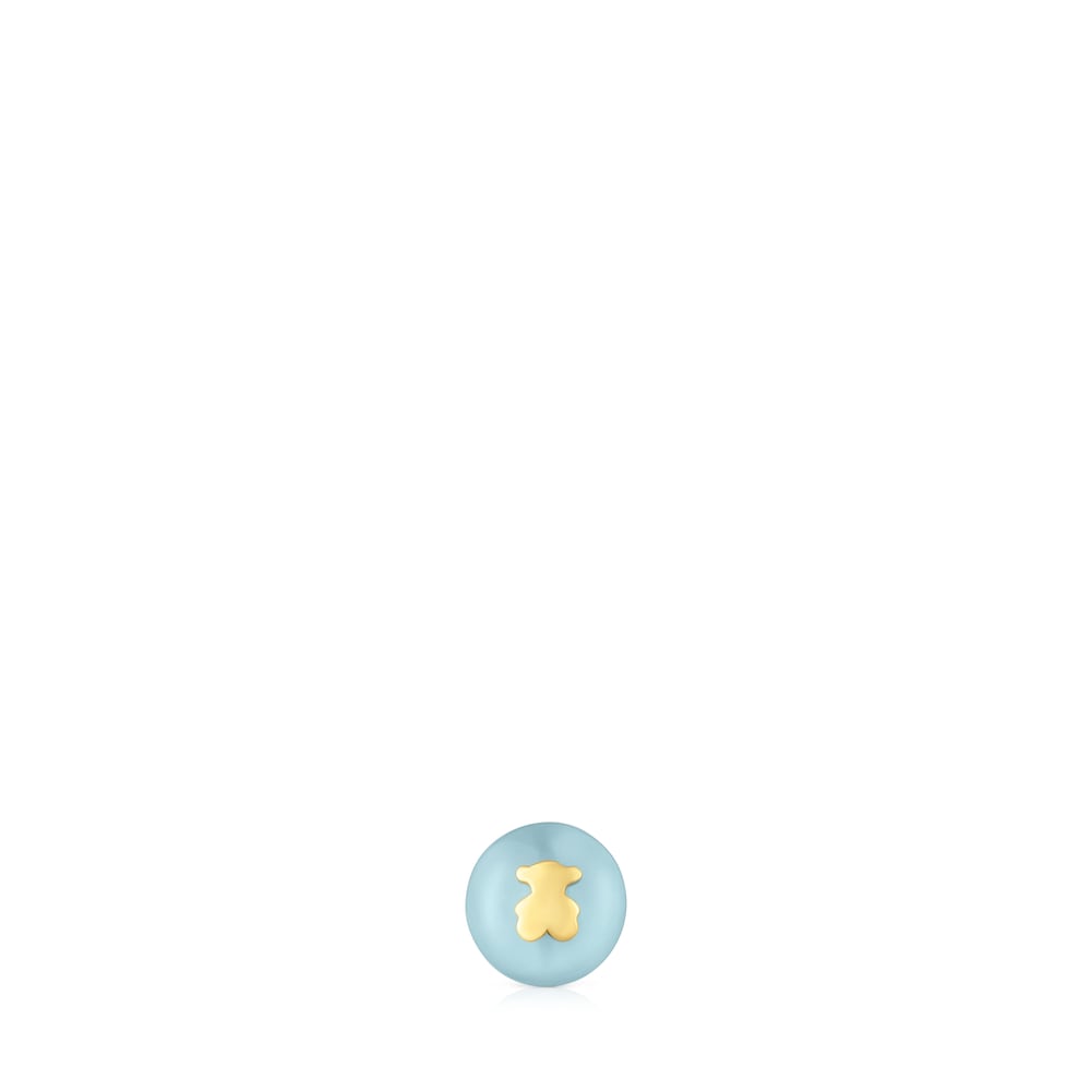 Gold and chalcedony bear Single earring TOUS Balloon