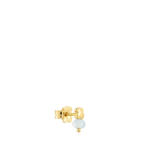 Gold and chalcedony bear Single earringTOUS Balloon