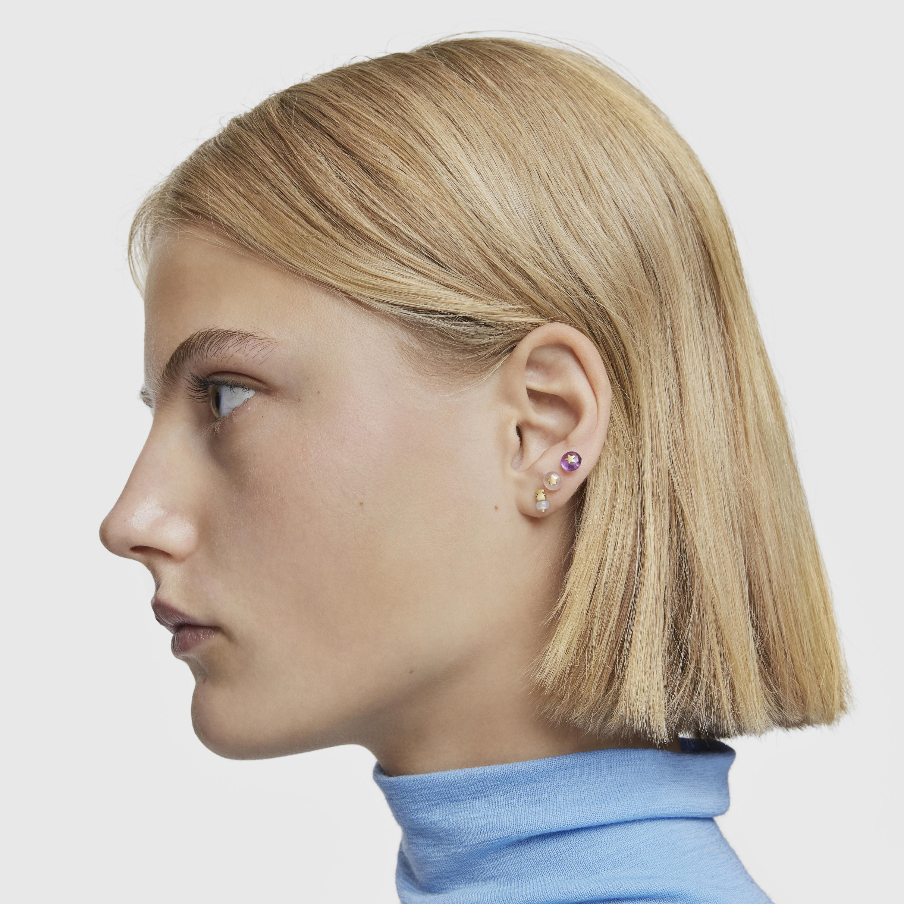 Gold and chalcedony bear Single earringTOUS Balloon