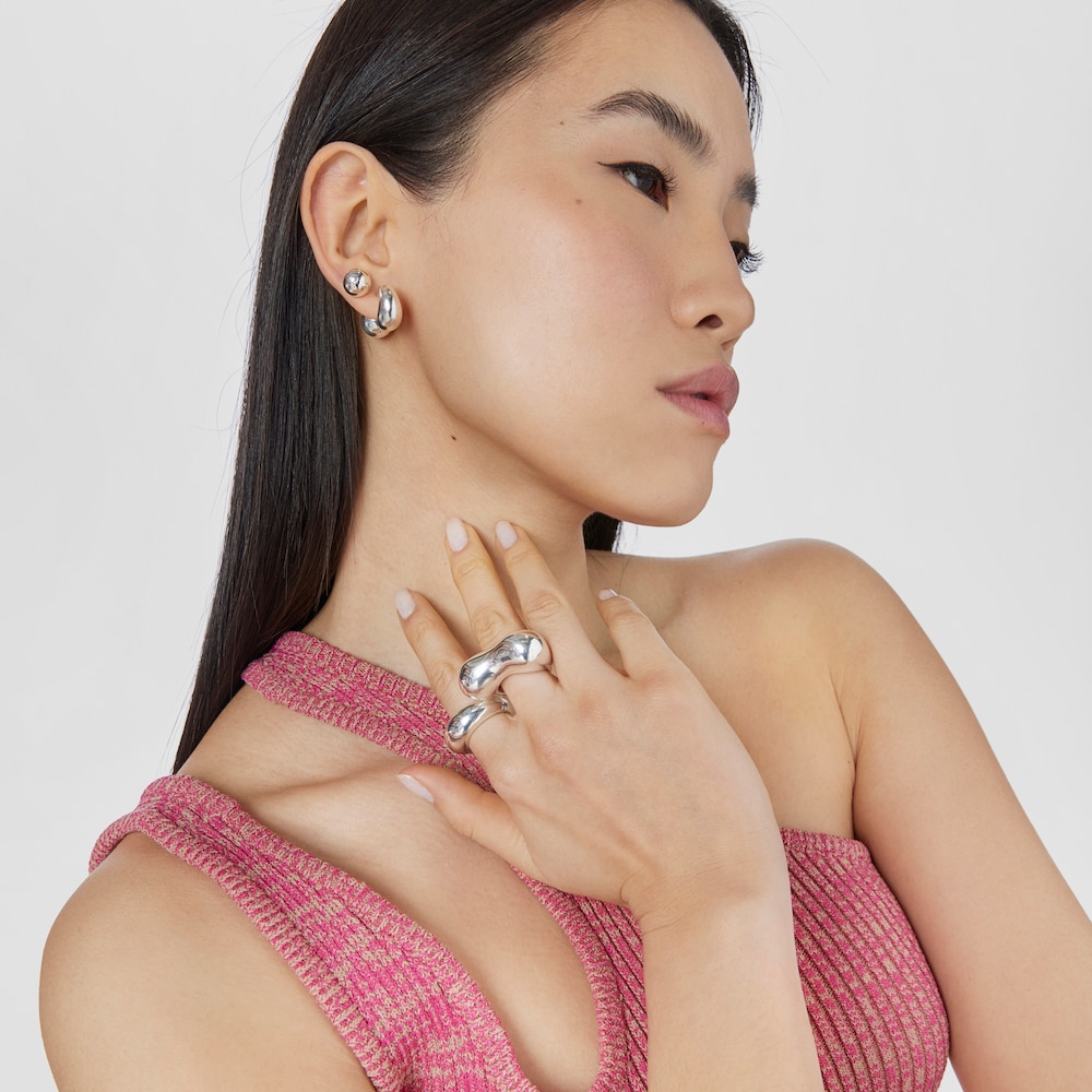Silver Hoop earrings TOUS Balloon image number 3