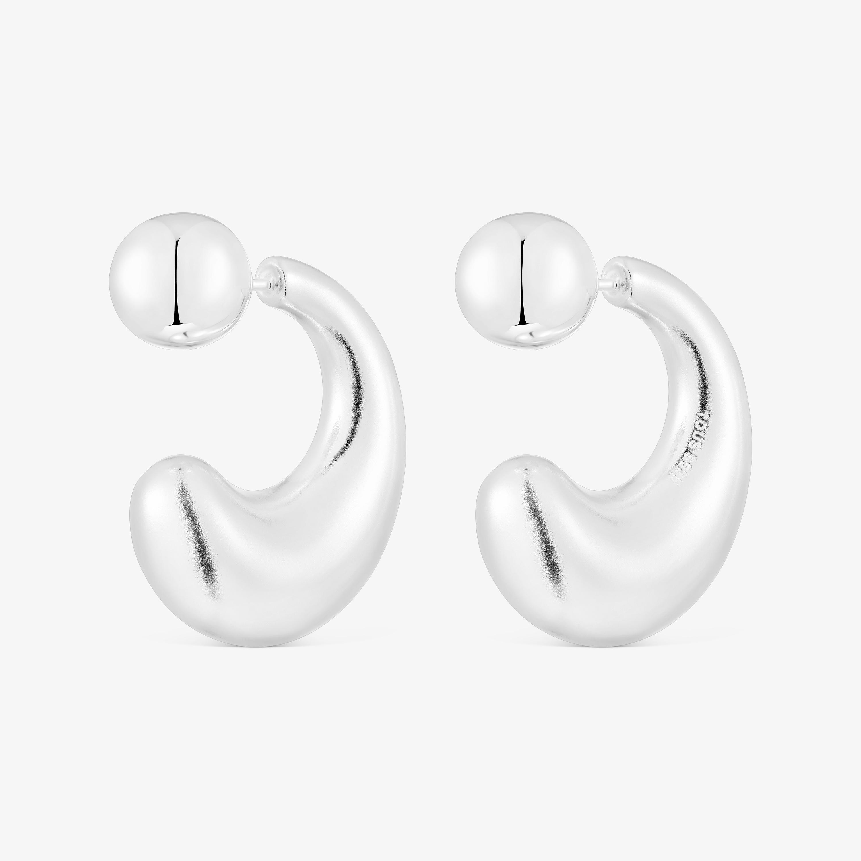 Large silver Hoop earrings TOUS Balloon