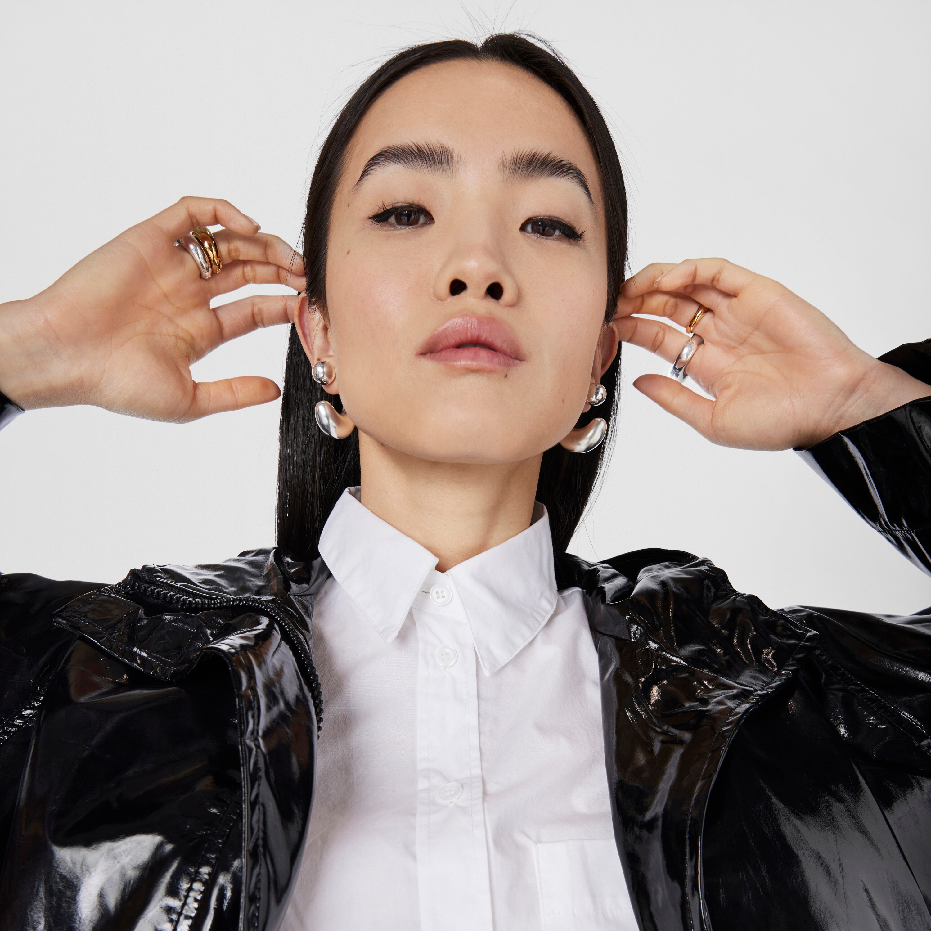 Large silver Hoop earrings TOUS Balloon