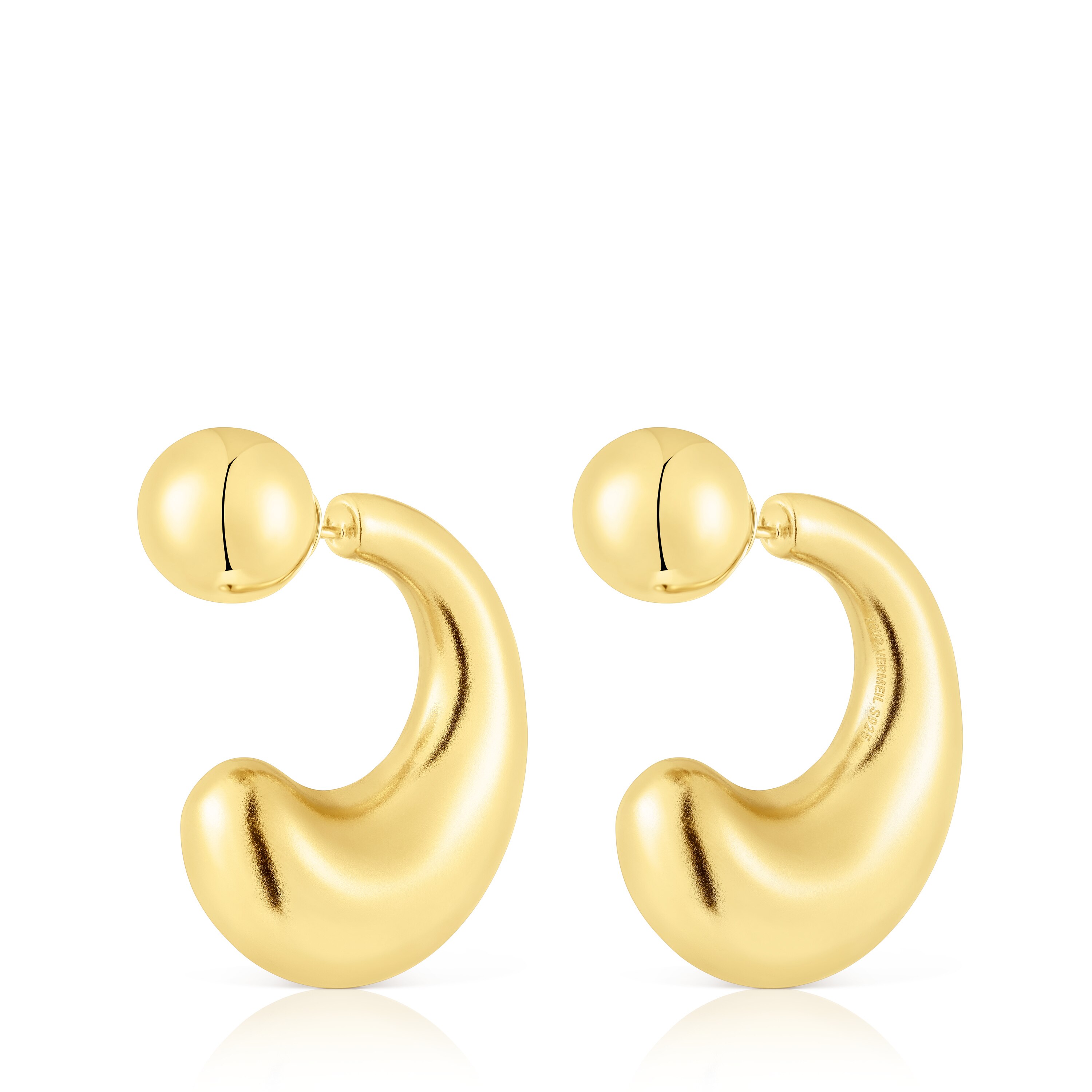 Large silver vermeil Hoop earrings TOUS Balloon