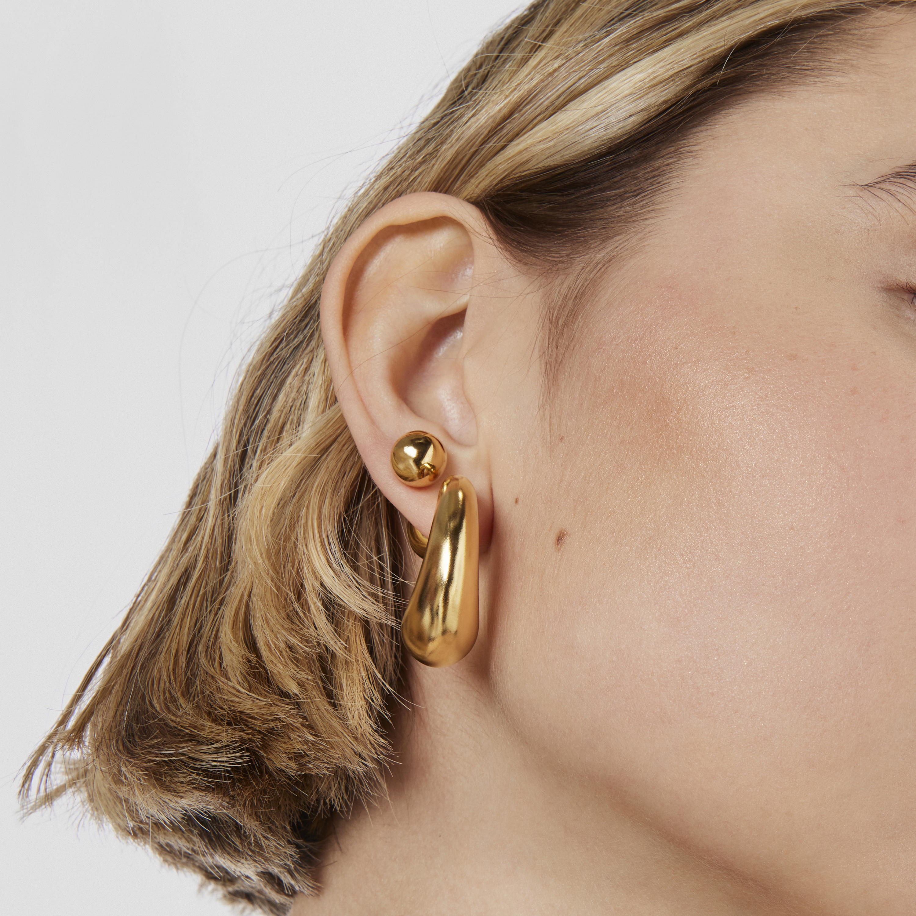 Large silver vermeil Hoop earrings TOUS Balloon