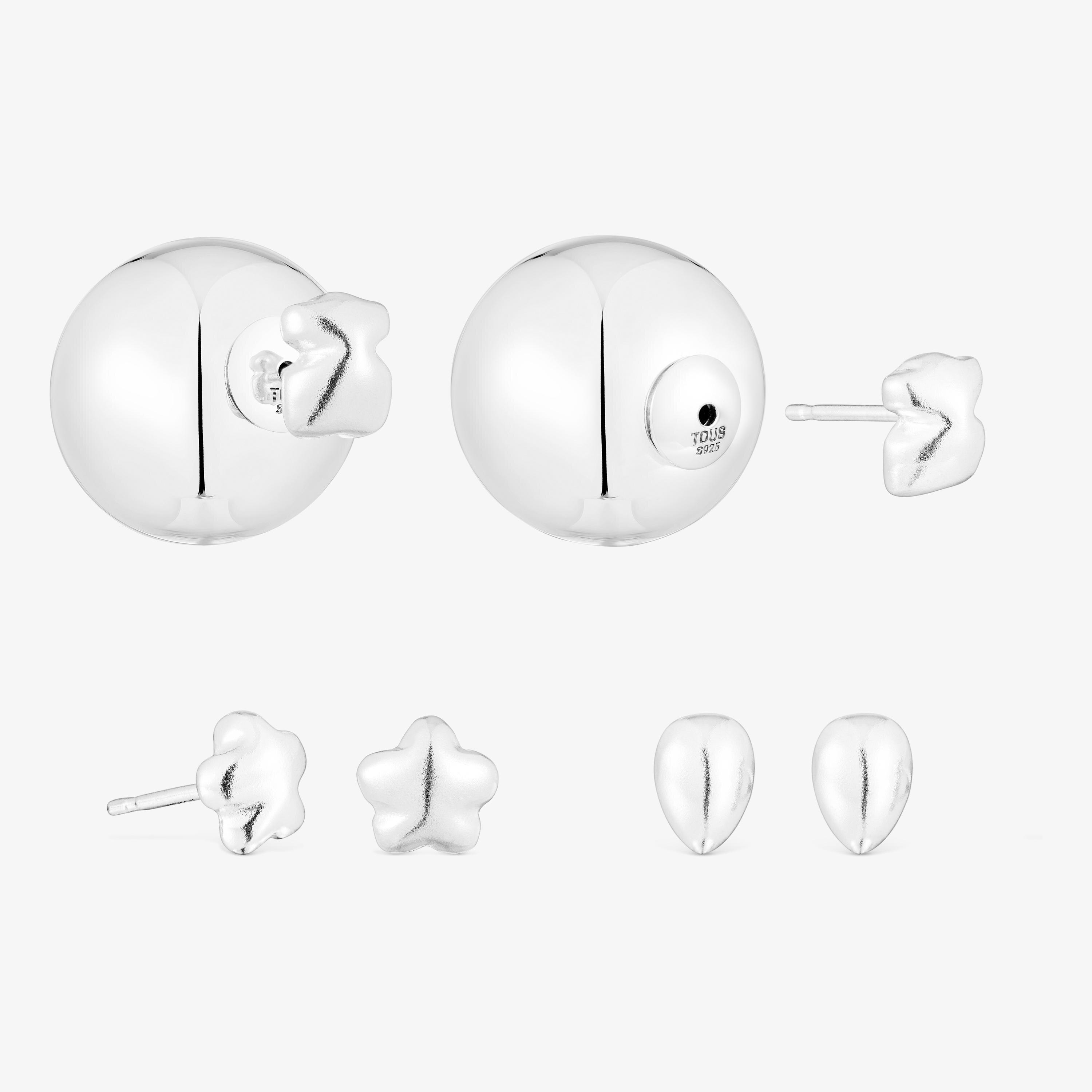 Set of silver motif Earrings TOUS Balloon