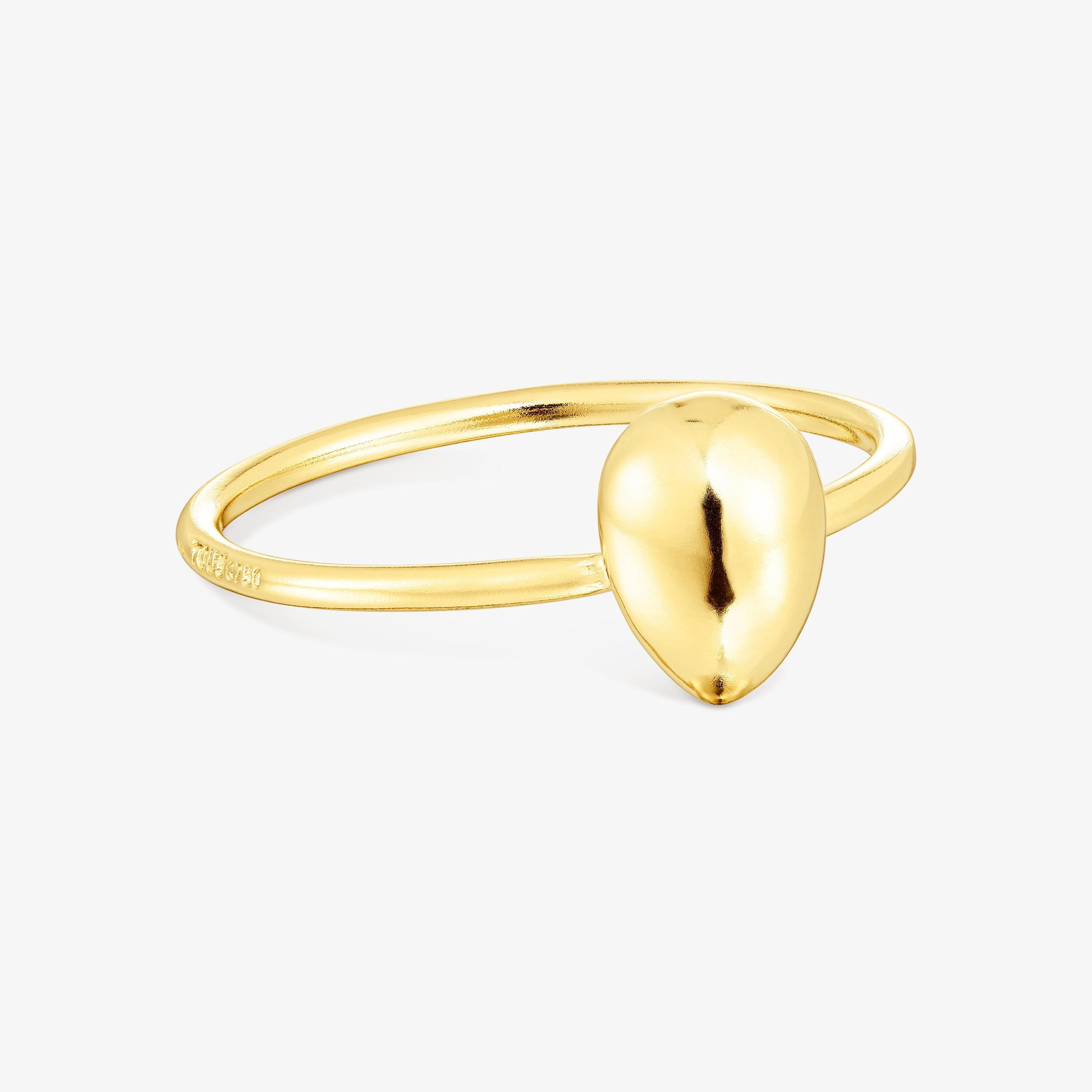 18K Solid Gold Teardrop ring TOUS Balloon
